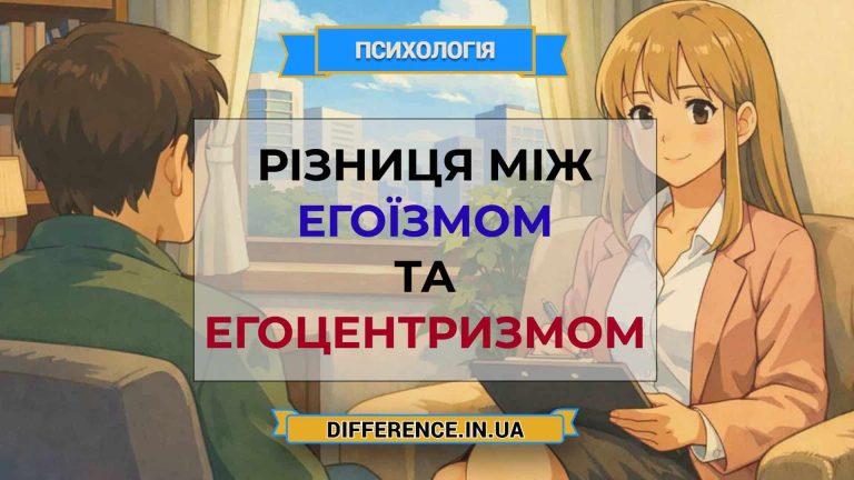 Різниця між егоїзмом та егоцентризмом