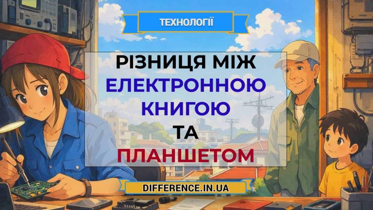 Різниця між електронною книгою та планшетом