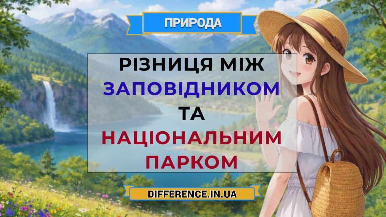 Різниця між заповідником та національним парком