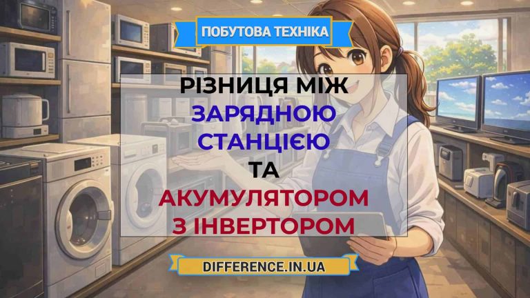 Різниця між зарядною станцією та акумулятором з інвертором
