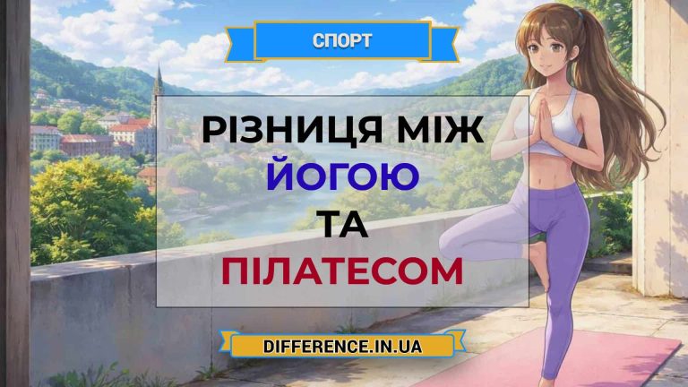 Різниця між йогою та пілатесом