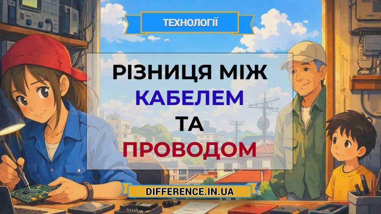 Різниця між кабелем та проводом2