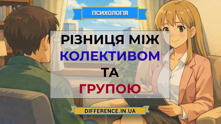 Різниця між колективом та групою