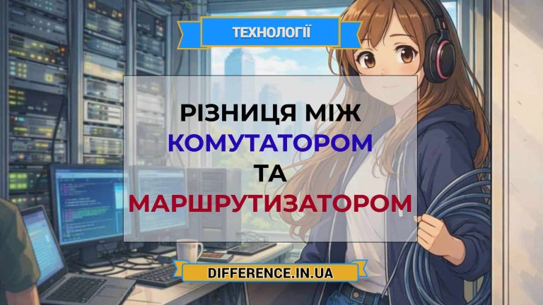 Різниця між комутатором та маршрутизатором