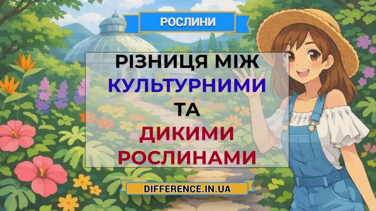 Різниця між культурними та дикими рослинами