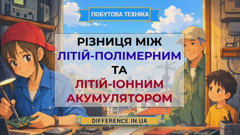 Різниця між літій-полімерним та літій-іонним акумулятором