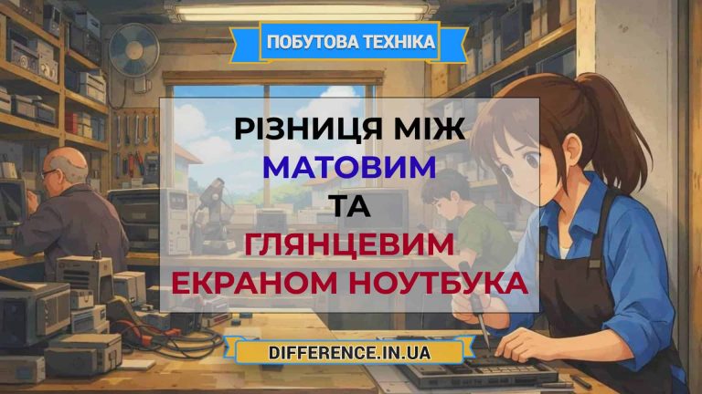 Різниця між матовим та глянцевим екраном ноутбука