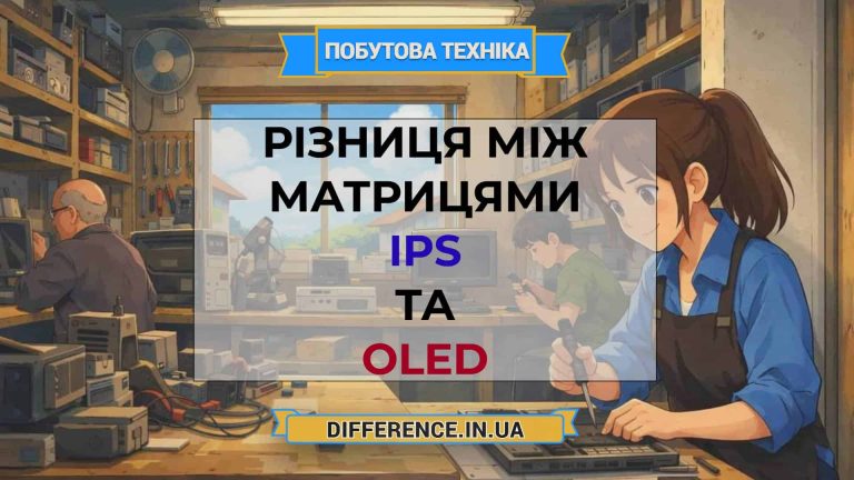 Різниця між матрицями IPS та OLED