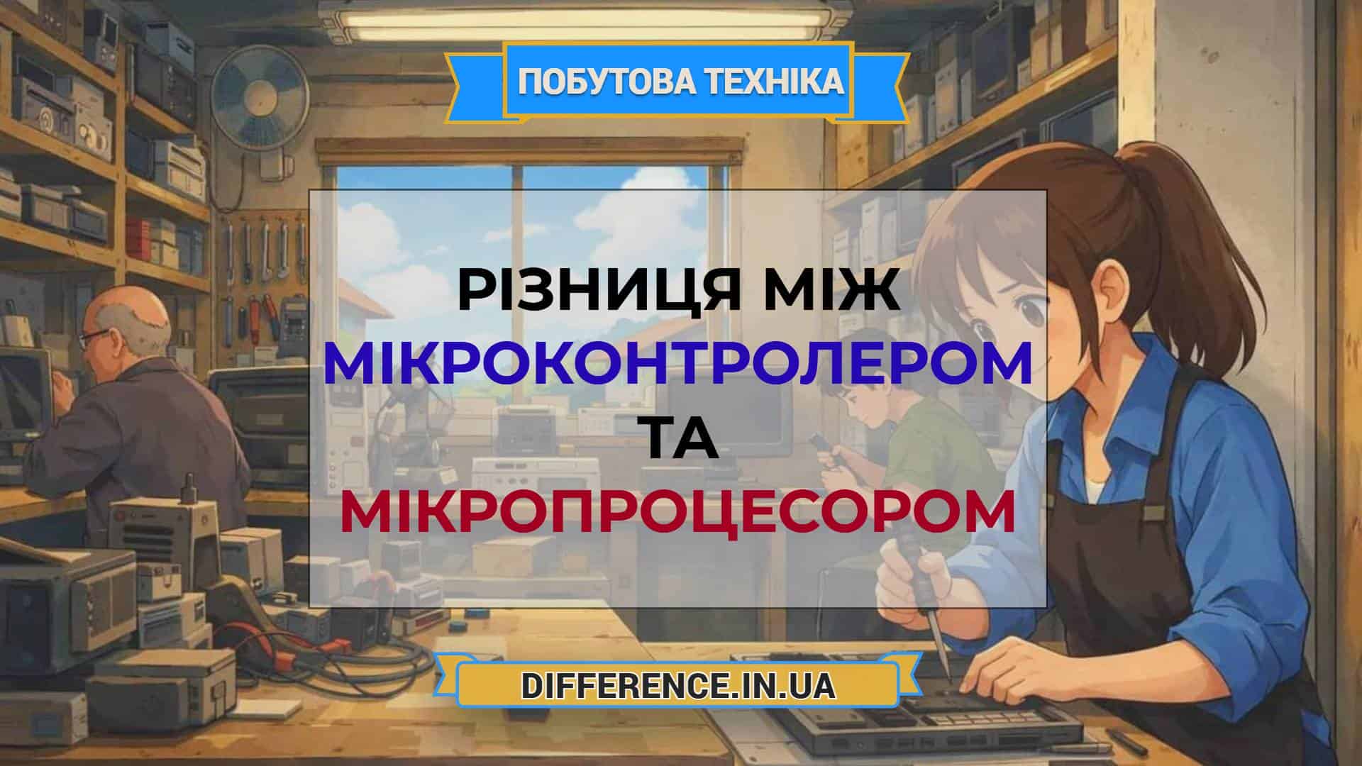 Різниця між мікроконтролером та мікропроцесором