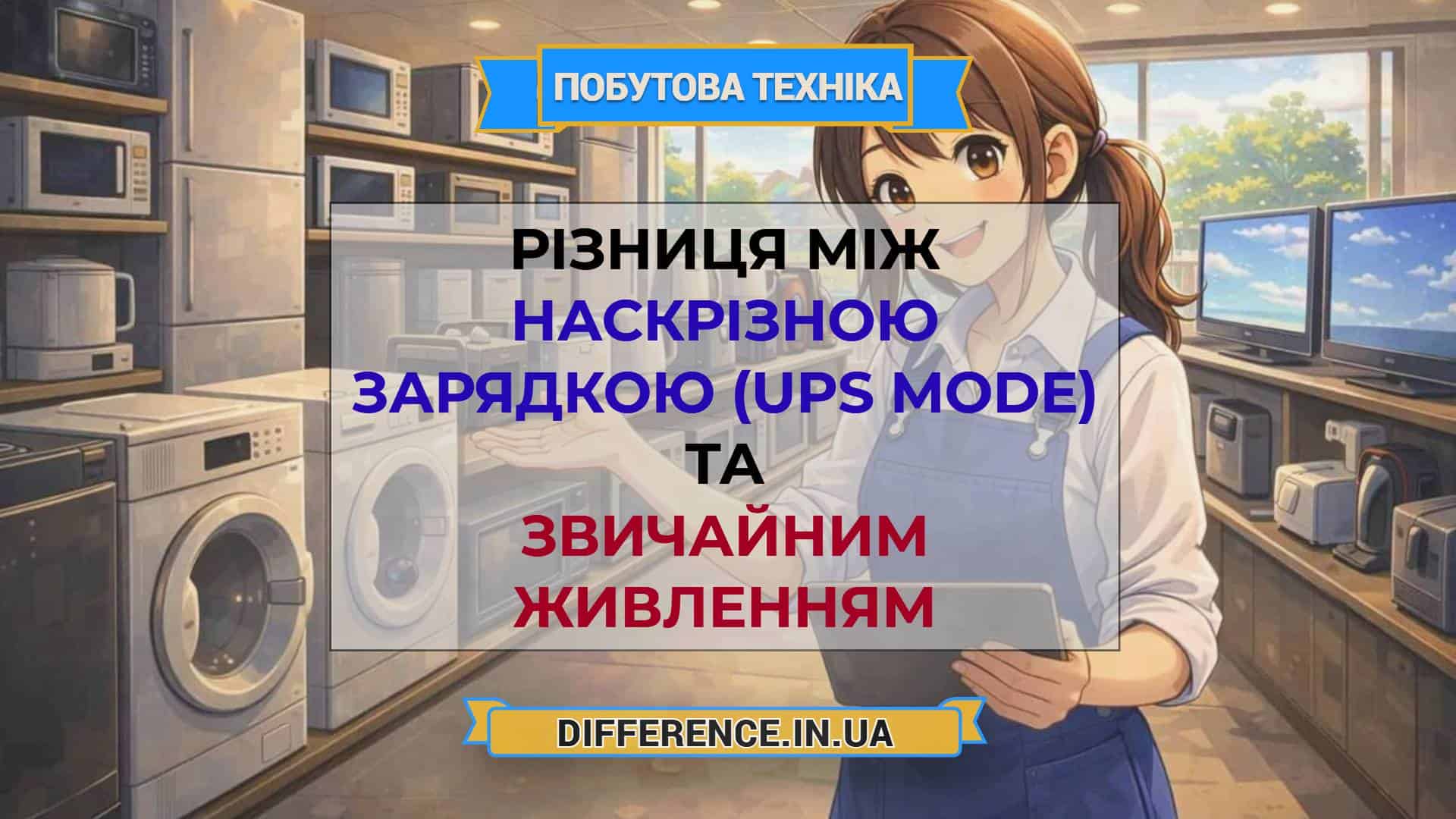 Різниця між наскрізною зарядкою (UPS mode) та звичайним живленням