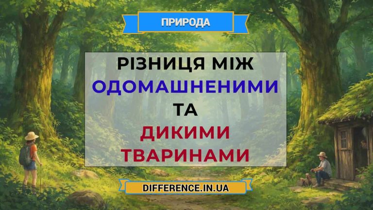 Різниця між одомашненими та дикими тваринами