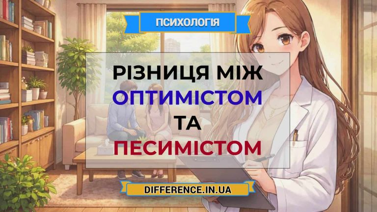 Різниця між оптимістом та песимістом
