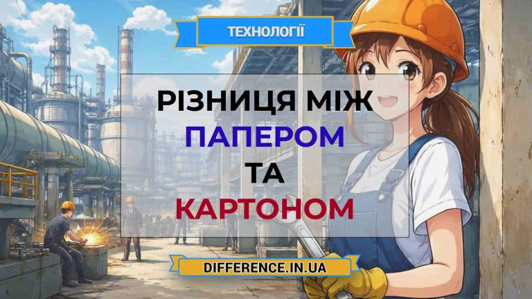 Різниця між папером та картоном