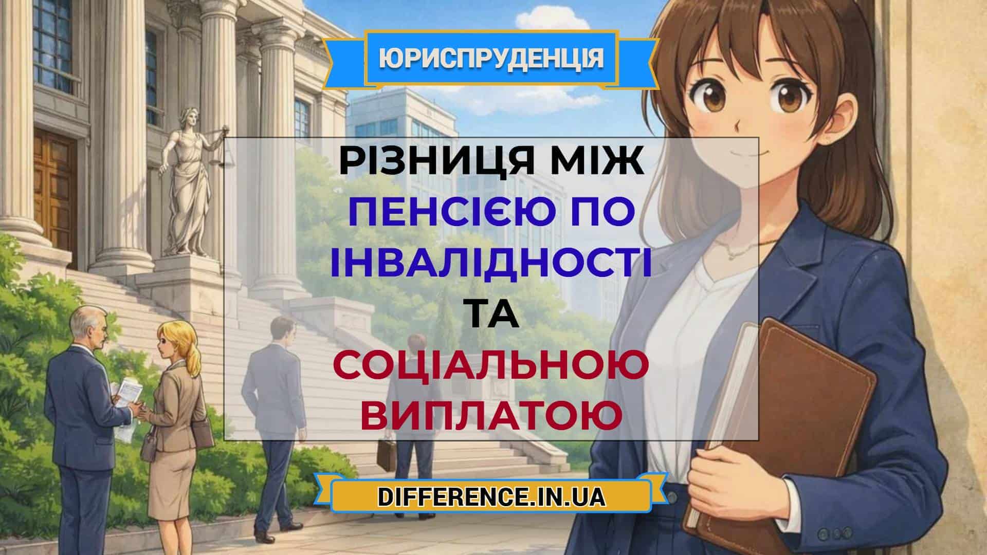 Різниця між пенсією по інвалідності та соціальною виплатою