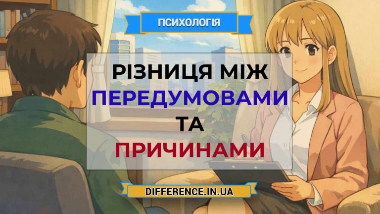 Різниця між передумовами та причинами
