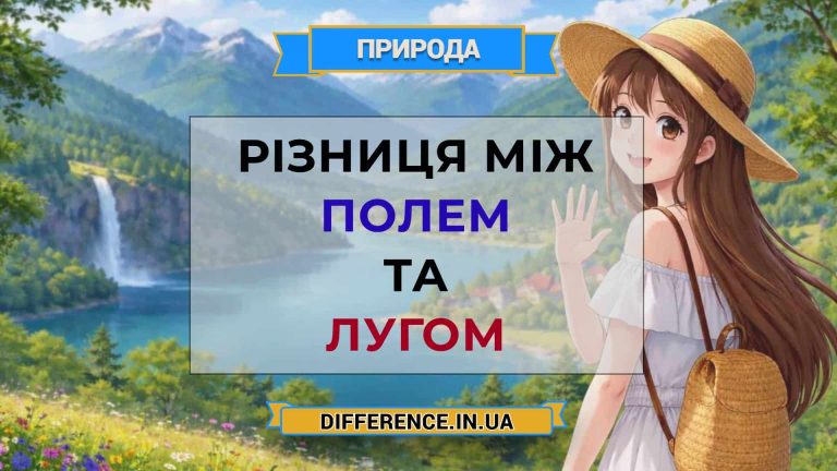 Різниця між полем та лугом