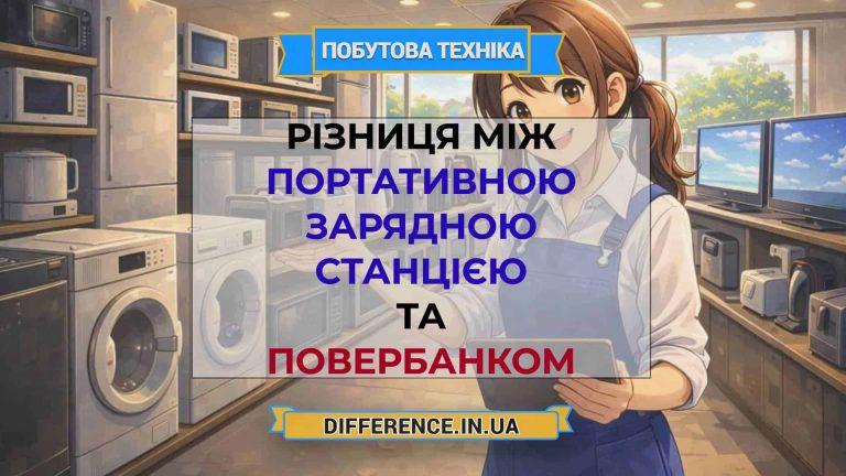 Різниця між портативною зарядною станцією та повербанком