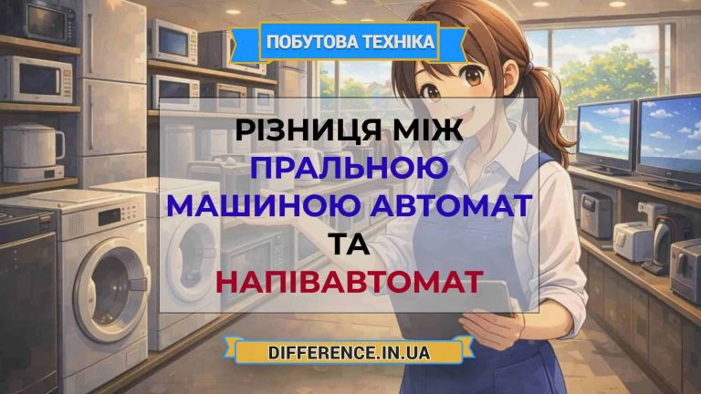 Різниця між пральною машиною автомат та напівавтомат