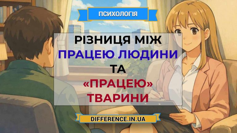 Різниця між працею людини та «працею» тварини