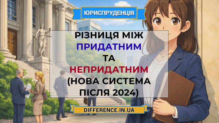 Різниця між придатним та непридатним (нова система після 2024)