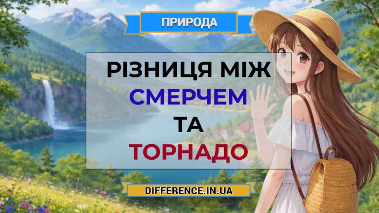 Різниця між смерчем та торнадо