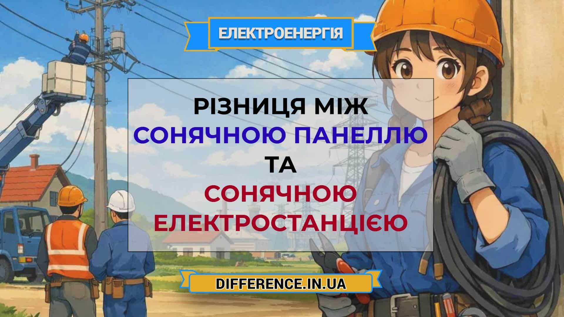 Різниця між сонячною панеллю та сонячною електростанцією