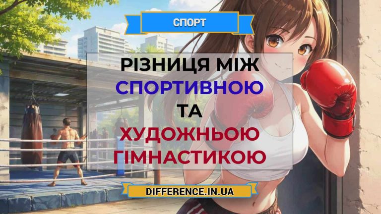 Різниця між спортивною та художньою гімнастикою