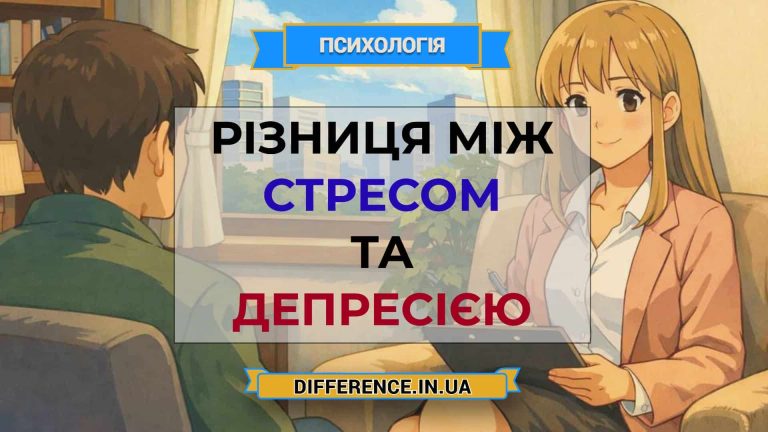 Різниця між стресом та депресією