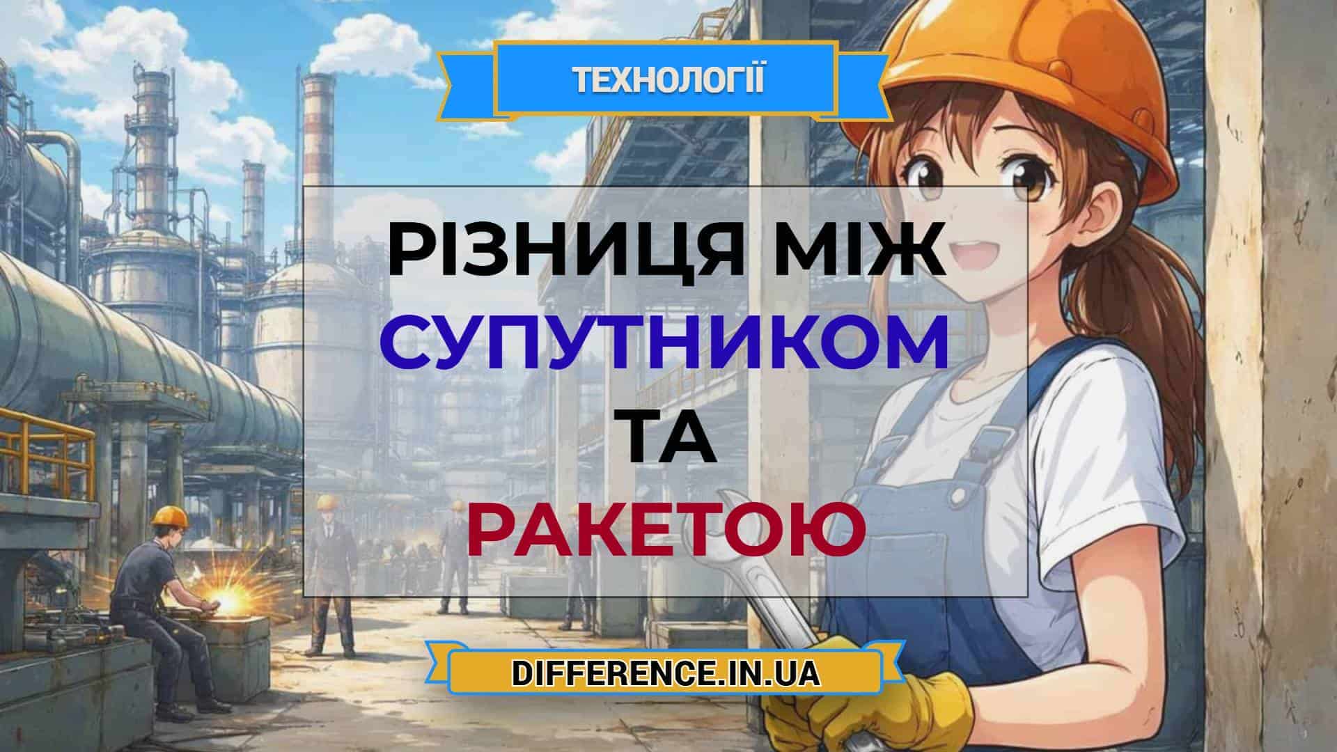 Різниця між супутником та ракетою