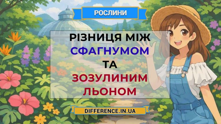 Різниця між сфагнумом та зозулиним льоном