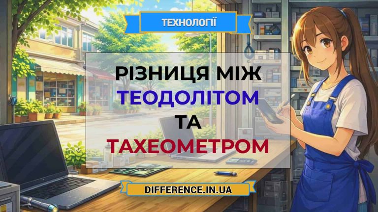 Різниця між теодолітом та тахеометром