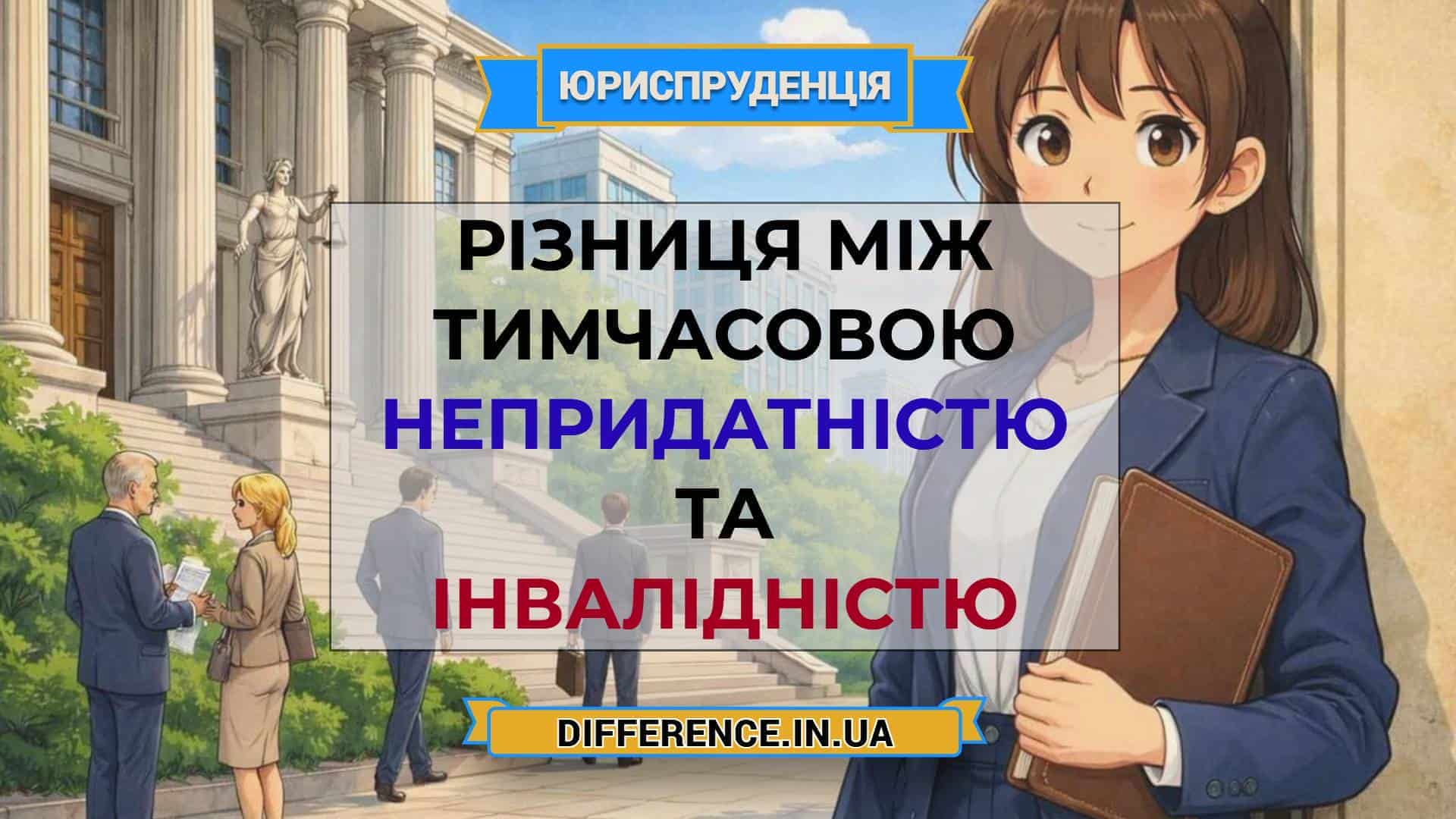 Різниця між тимчасовою непридатністю та інвалідністю