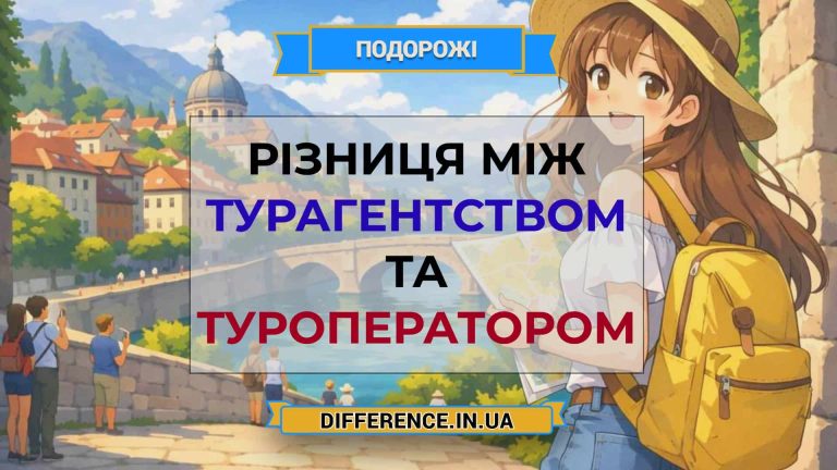 Різниця між турагентством та туроператором