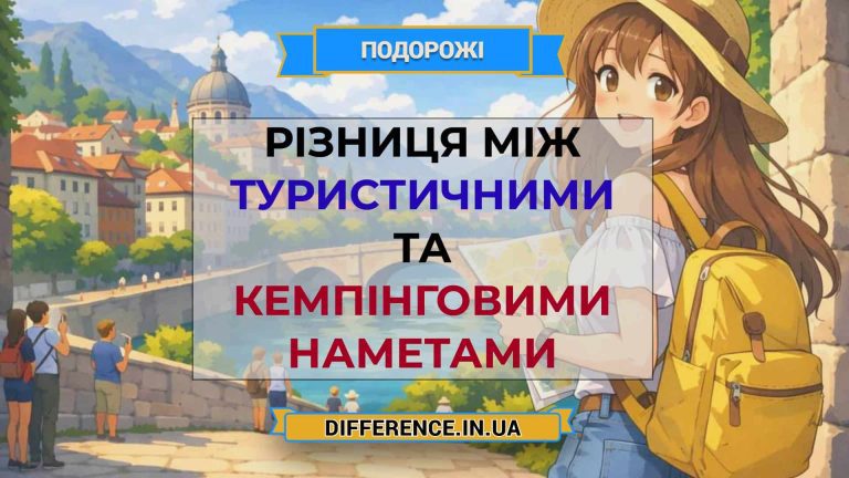 Різниця між туристичними та кемпінговими наметами