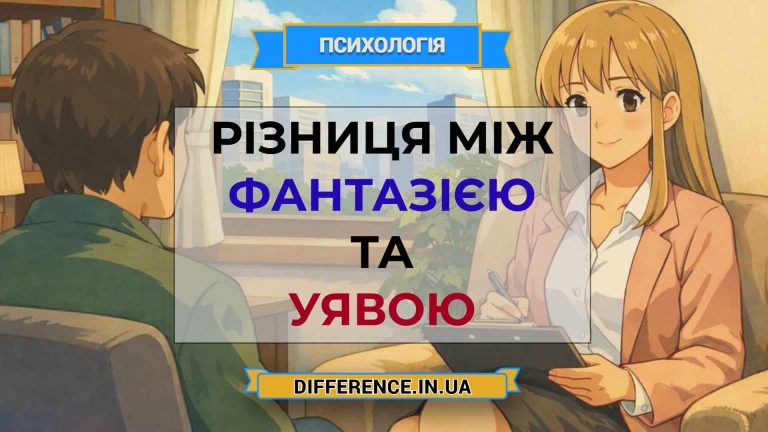 Різниця між фантазією та уявою