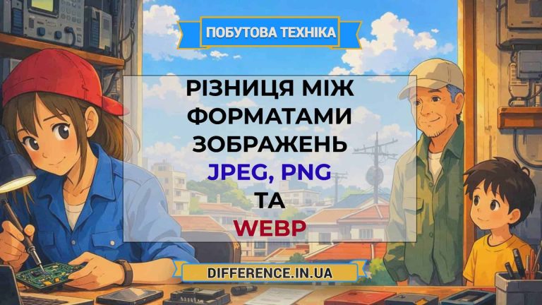 Різниця між форматами зображень JPEG, PNG та WebP