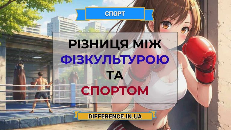 Різниця між фізкультурою та спортом