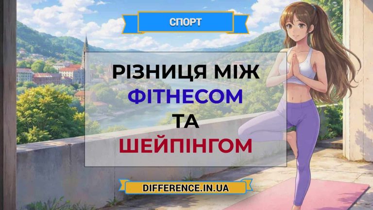 Різниця між фітнесом та шейпінгом