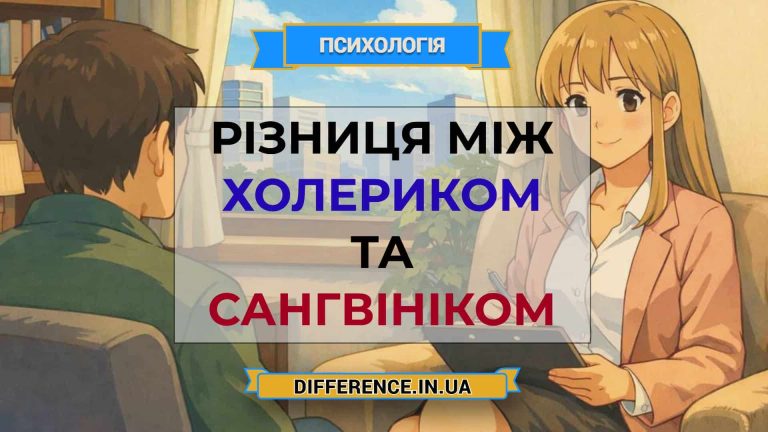 Різниця між холериком та сангвініком