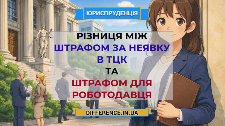 Різниця між штрафом за неявку в ТЦК та штрафом для роботодавця