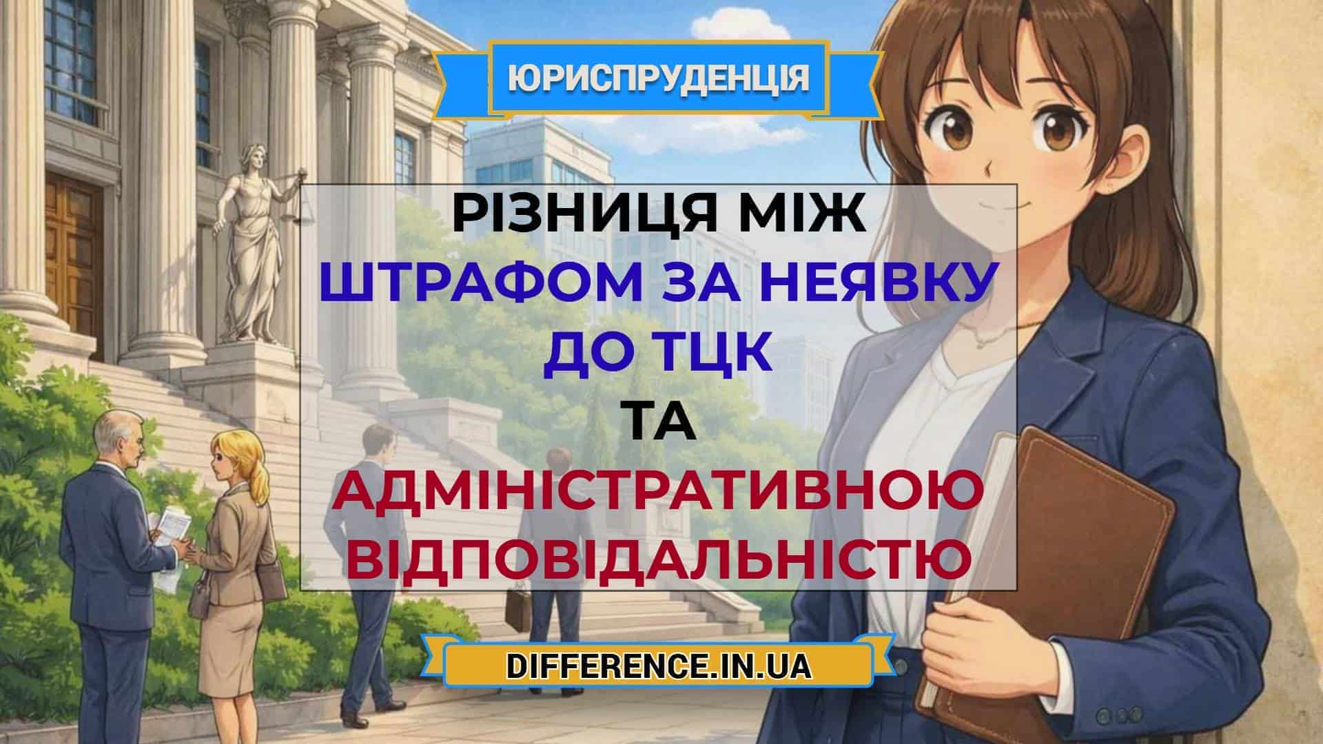 Різниця між штрафом за неявку до ТЦК та адміністративною відповідальністю