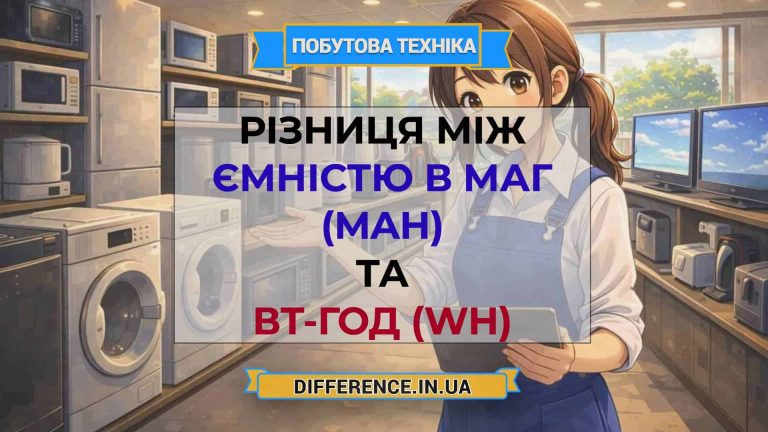 Різниця між ємністю в мАг (mAh) та Вт-год (Wh)