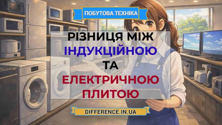 Різниця між індукційною та електричною плитою
