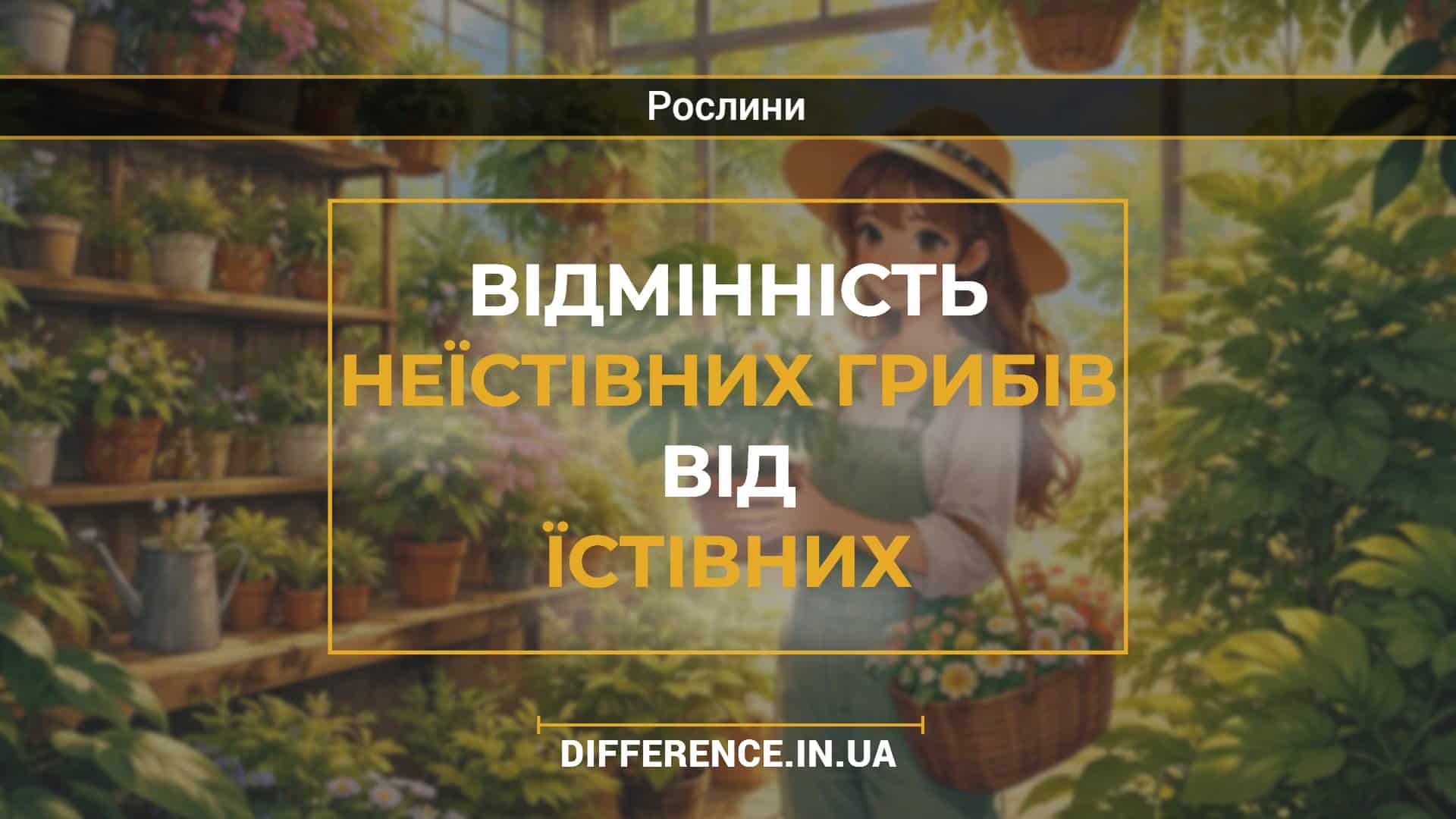 Відмінність неїстівних грибів від їстівних