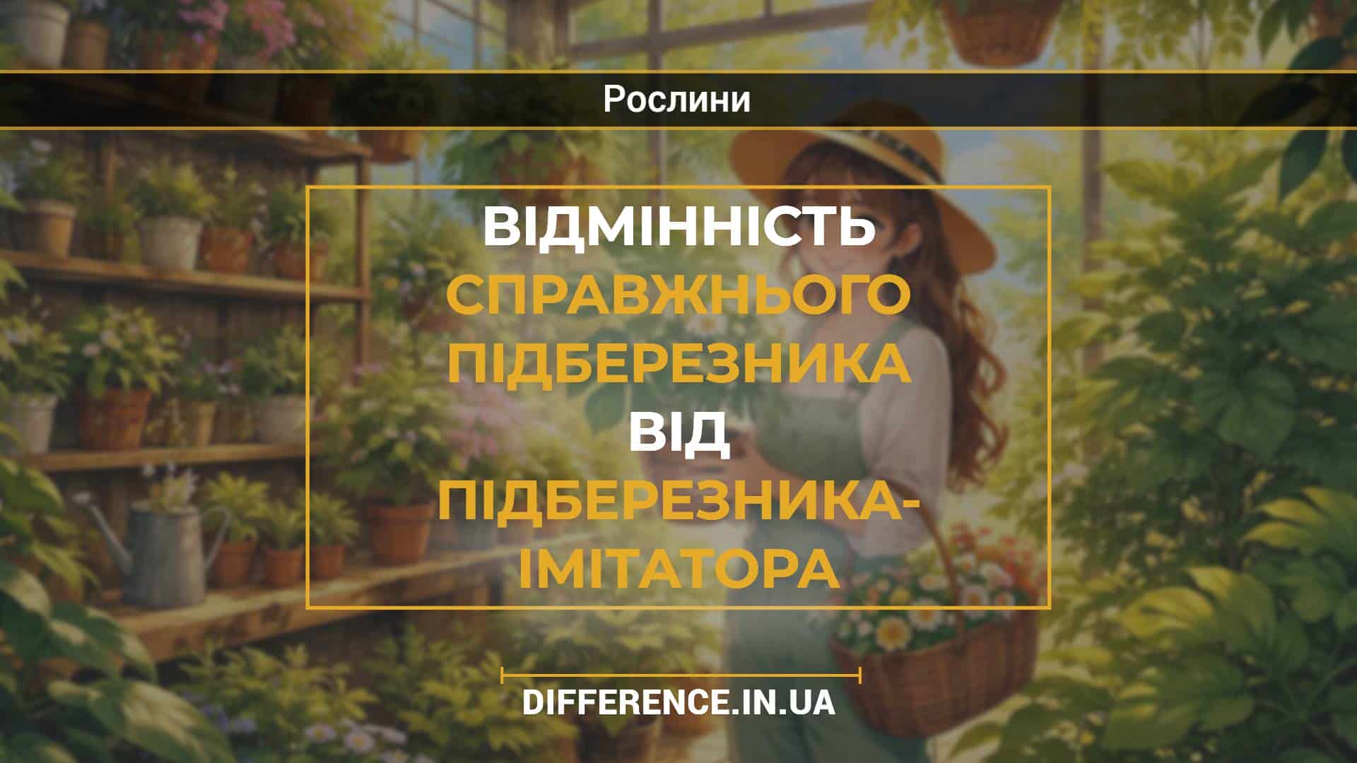 Відмінність справжнього підберезника від підберезника- імітатора