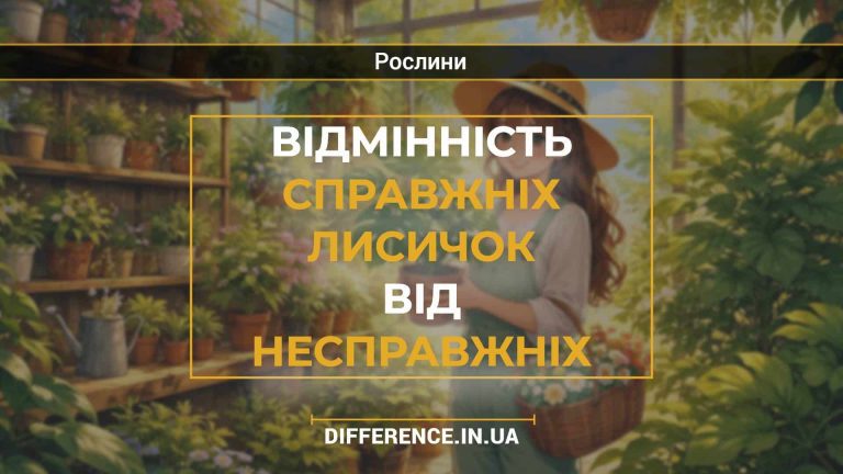 Відмінність справжніх лисичок від несправжніх