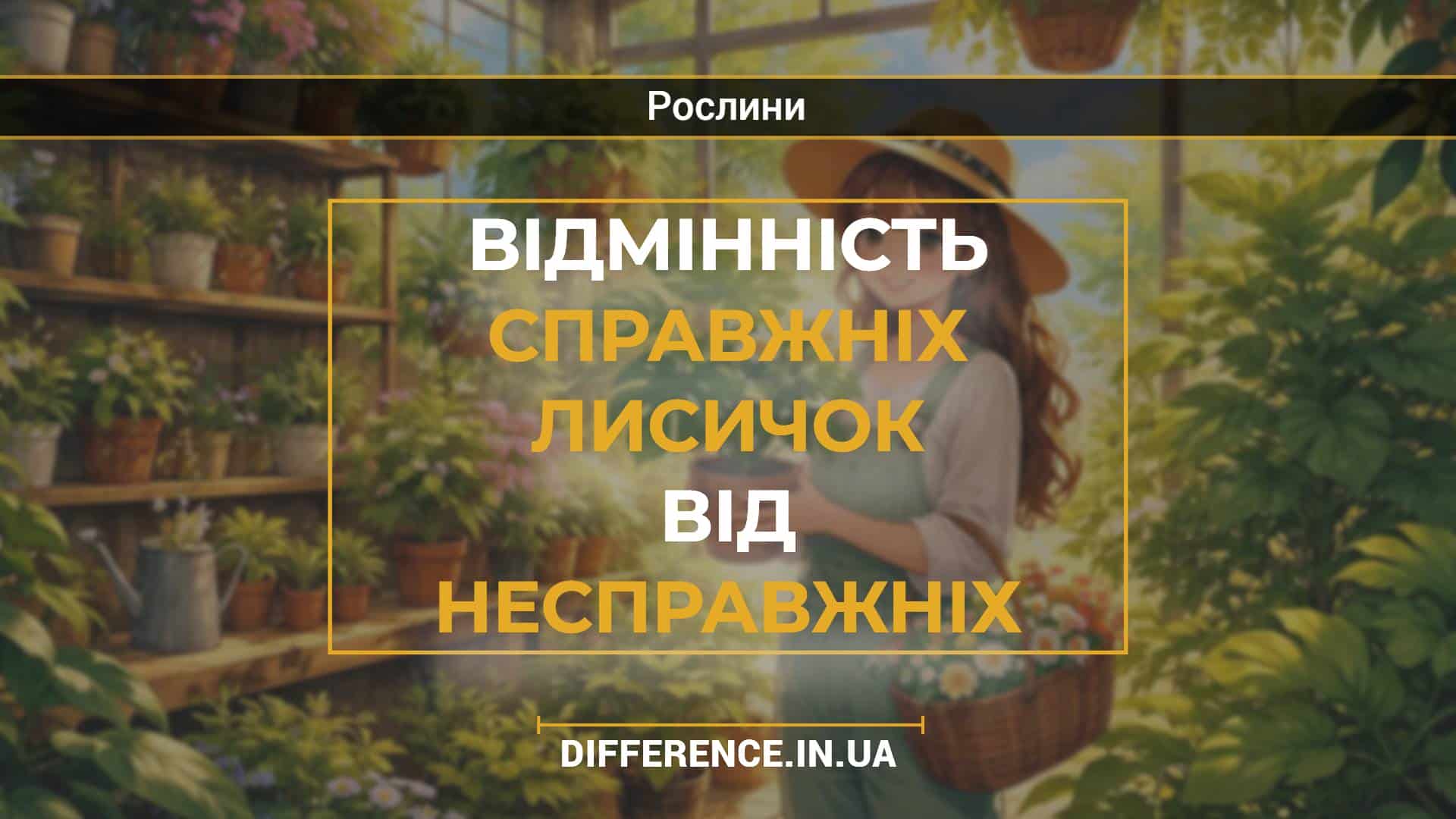 Відмінність справжніх лисичок від несправжніх