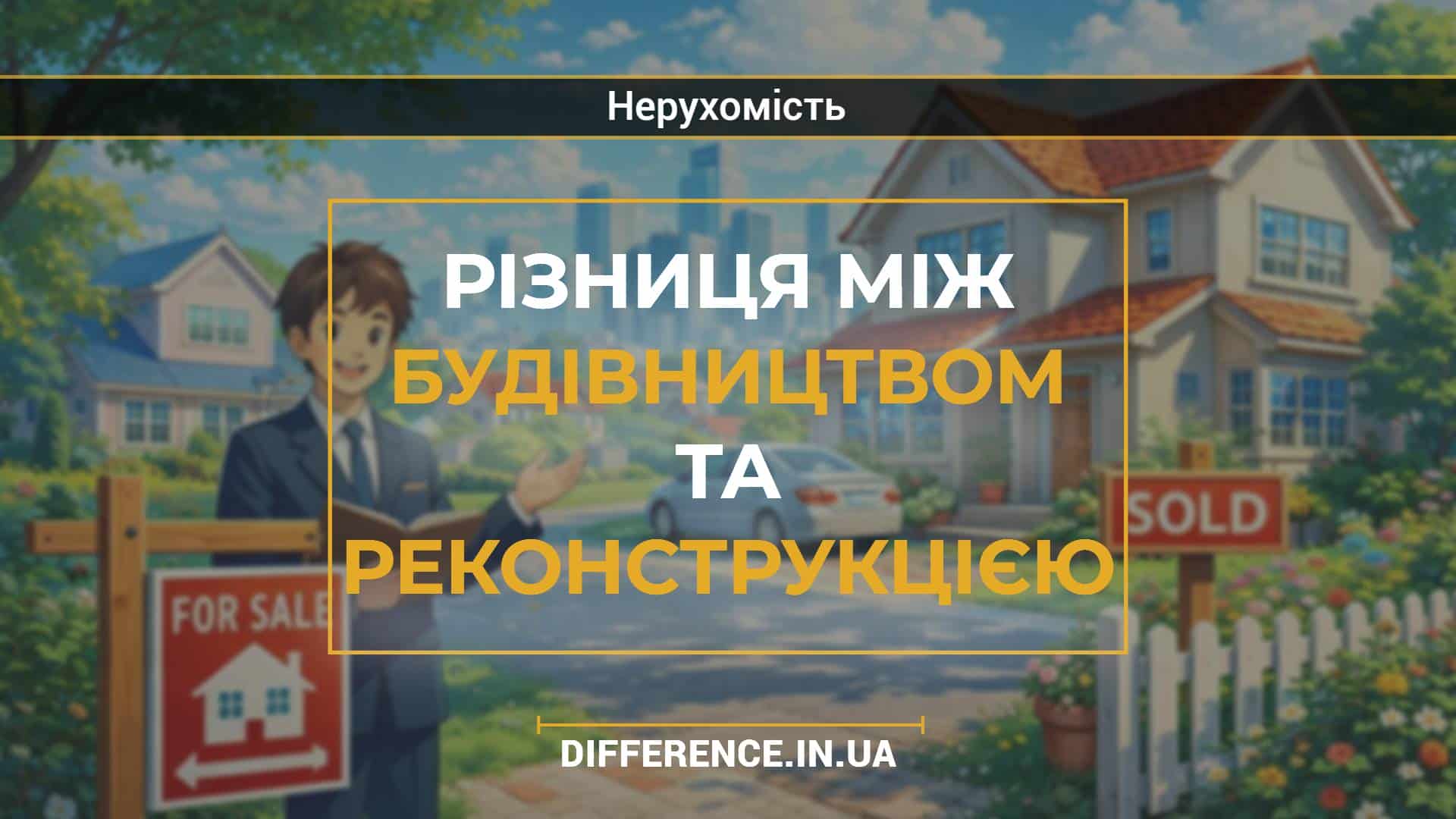 Різниця між будівництвом та реконструкцією