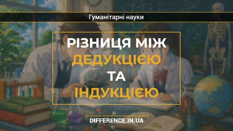 Різниця між дедукцією та індукцією