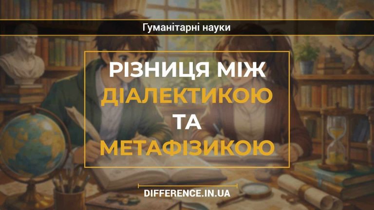 Різниця між діалектикою та метафізикою